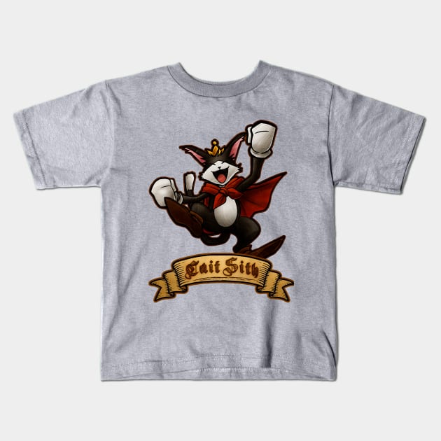 Cait sith Kids T-Shirt by mcashe_art